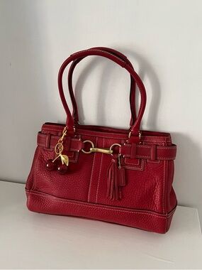 Coach Red Satchel